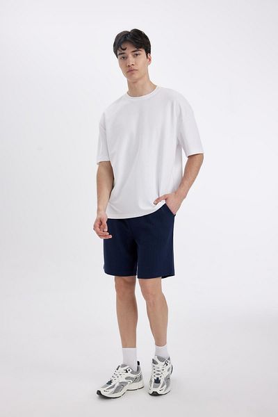 DeFacto Slim Fit Slim Fit Waffle Basic Straight Shorts Z4142az24sm