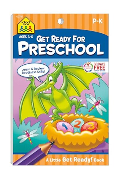 School Zone Publishing استعد لمرحلة ما قبل المدرسة كتاب الاستعداد الصغير