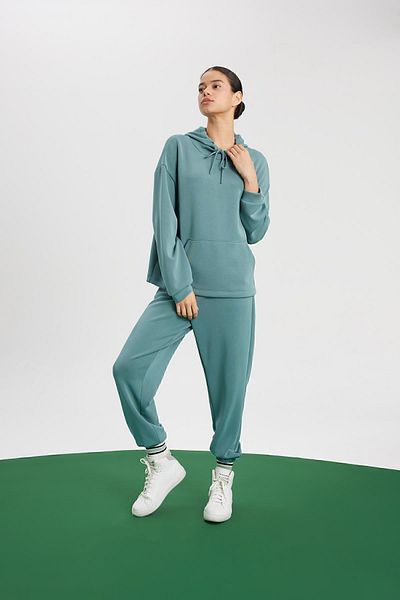 DeFacto Fit Sportsman Jogger-Jogginghose, Standard-Passform, Modal, Doppeltaschen, Basic, einfarbig, B1794ax24sp