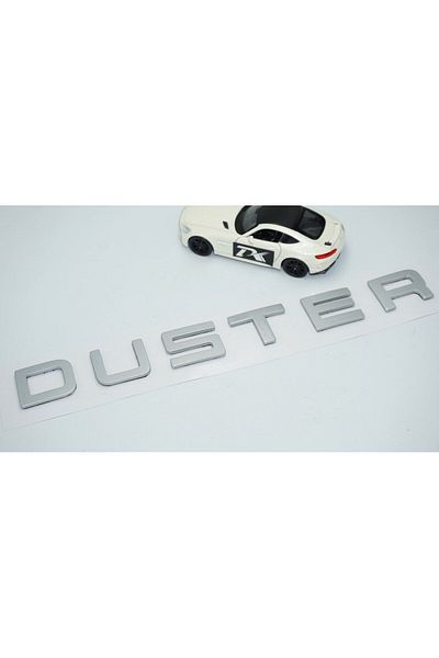 DK Tuning Gray Abs 3m 3D Lettering Logo Duster Front Hood Compatible with Dacia