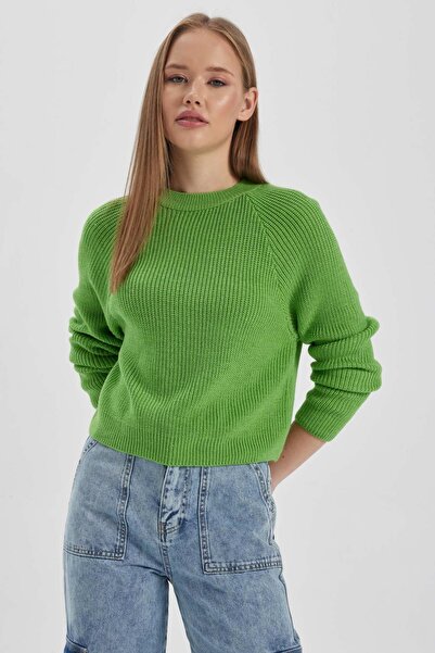 DeFacto Coool Regular Fit Bisiklet Yaka Basic Düz Triko Kazak L2567az23wn