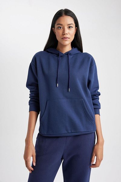 DeFacto Silná základní mikina - Relax Fit Hooded W1240Az23Wn