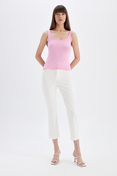DeFacto U-Ausschnitt Slim Fit Ripp-Tanktop – C0095ax24sm