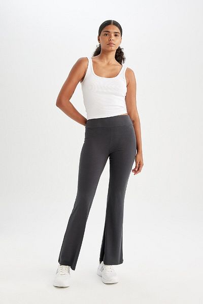 DeFacto DeFactoFit-Hose aus Modalstoff mit spanischem Bein – C0420AX24SM