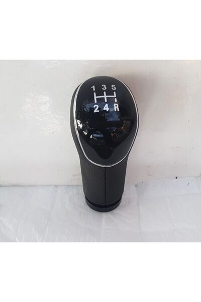 KARFRD Connect 2002-2013 Compatible Leather Gear Shift Knob with New Type Nickel Plated Lines