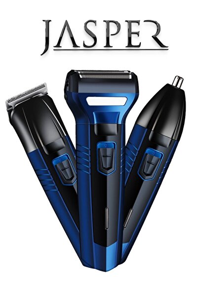 JASPER Jpr-2020 3 Başlıklı Gold Özel Seri Titanyum Pro Saç Sakal Burun Kılı A...