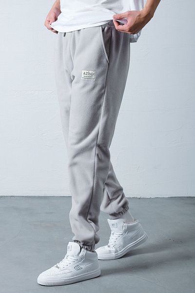 aziso Ανδρικό γκρι Oversize Fleece Φούτερ
