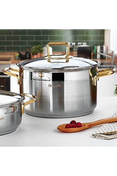 SILA 8 Parça Hüma Gold Tencere Seti