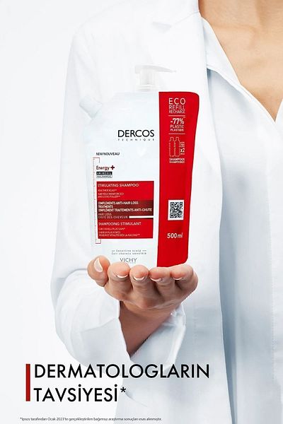 Vichy Dercos Energy+ 500 ML Anti-Haarausfall-Shampoo – Nachfüllpackung