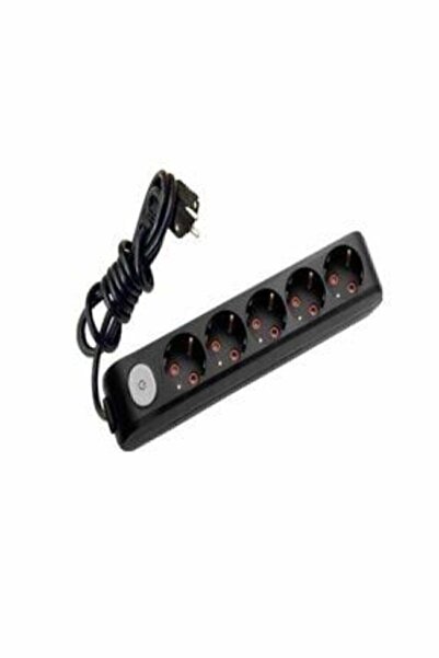 VİKO Multilet 5 Li Beşli Siyah Anahtarlı 2 Mt Metre Grup Priz Uzatma Kablosu ...