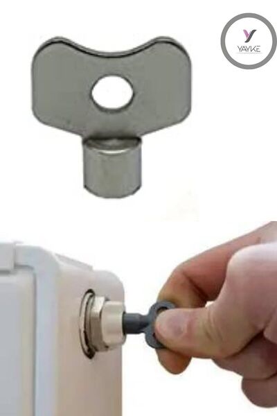 Yayke Radyatör Petek Havlupan Hava Alma Purjör Anahtarı Aparatı (1 Adet)