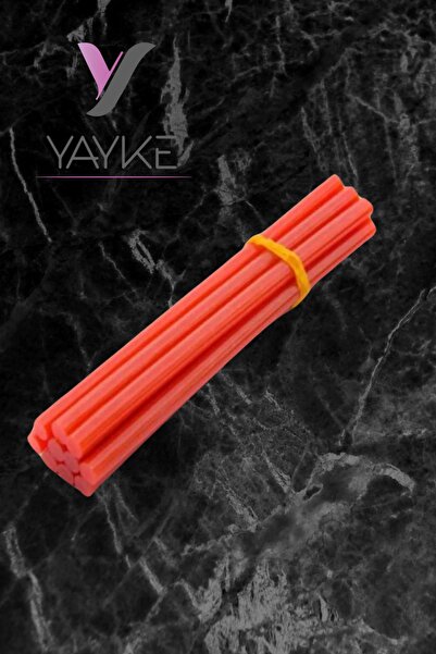 Yayke Kırmızı Kalın Yedek Silikon Çubuğu 10 Lu