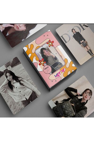 KSTAR مجموعة بطاقات الصور Blackpink Jisoo Premium المكونة من 55 قطعة - مجموعة Kpop الخاصة