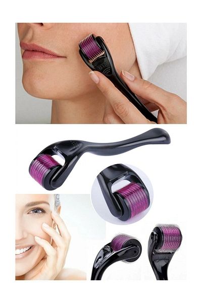 Yayke Titanium Tip 540 Needle Derma Roller 0.50 Mm Needle Skin Face Body Renewal Massage Tool