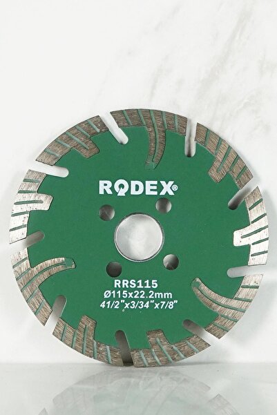 Rodex Rrs115 Kanallı Turbo Elmas Kesme Diski Mermer, Tuğla, Granit, Taş 115mm