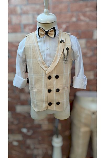 HAYTA 1-14 Years Old Children's Vest and Shirt Set - Trend Set