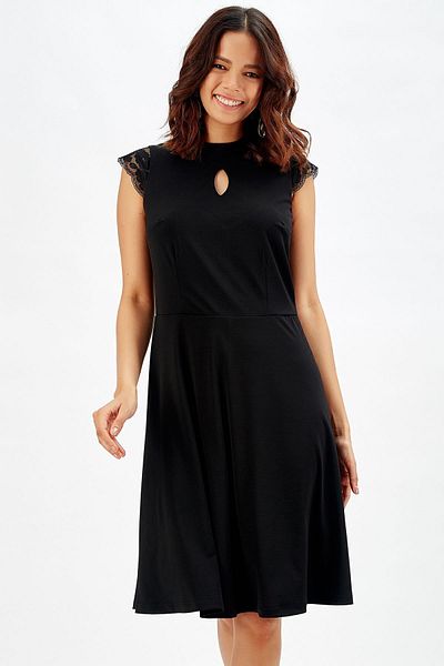 Sense Rochie de seara cu detaliu fereastra neagra
