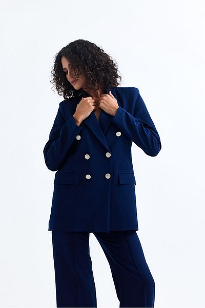 Sense Women's Suit Jacket And Pants| TK34239 Navy Blue