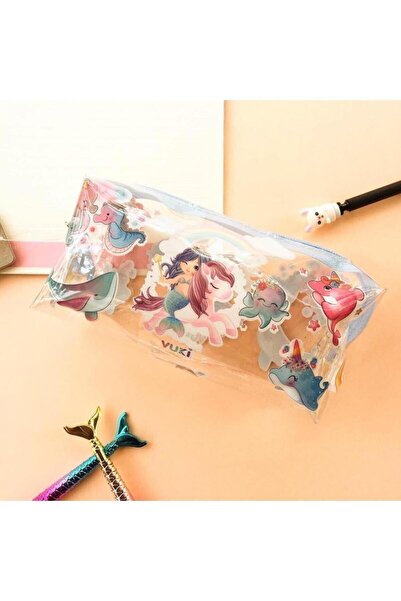 YEŞİLDESİGN Deniz Kızı Şeffaf Kalemlik