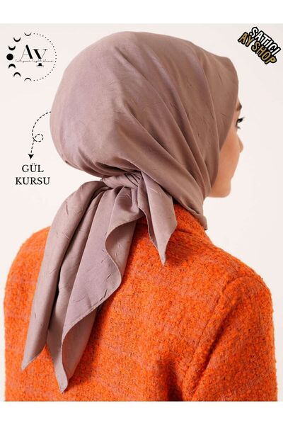 its AY shop Hijab Women's Bamboo Crochet Rose Course Scarf