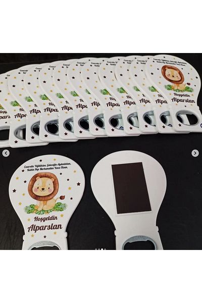 onuratasarlat 25 Pieces Newborn Balloon Magnet - Birthday, Circumcision, Engagement, Promise, Lion Model