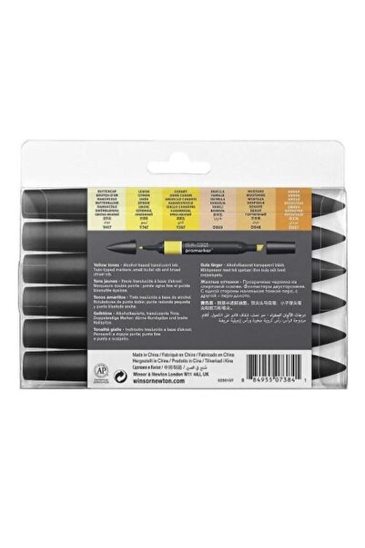 Winsor Newton Winsor & Newton Promarker Set Yellow Tones (6 x Yellow Tones)