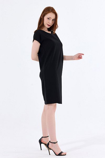 Sense Μίνι φόρεμα Pool Neck Black Scuba - Elb33681