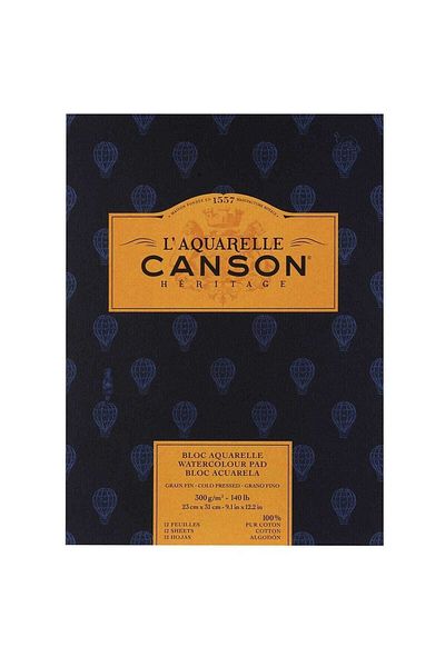 Canson Painting Book - Heritage Aquarell 23X31 300 Grams 12 Sheets