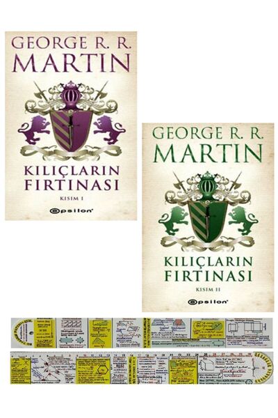 Epsilon Yayınevi Game of Thrones Taht Oyunları Kılıçların Fırtınası 1. ve 2. ...