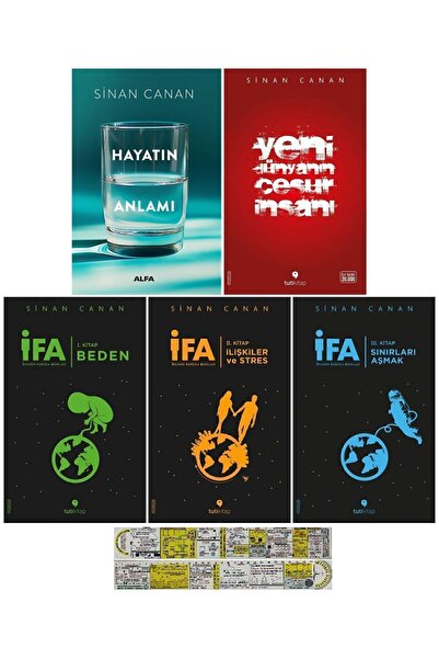 Alfa Yayınları Sinan Canan 5 Kitap Set/Hayatın Anlamı+ Yeni Dünyanın Cesur İn...