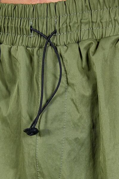 Manche Men's Jogger Khaki Parachute Trousers - Mes616803-01