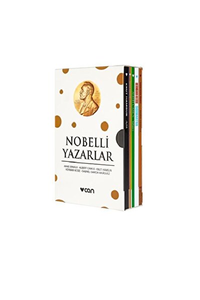 Can Yayınları Nobelli Yazarlar 5 Kitap Kutulu Set / Açlık+Yalın Tutku+Kırmızı Pazartesi+Siddhartha+Yabancı