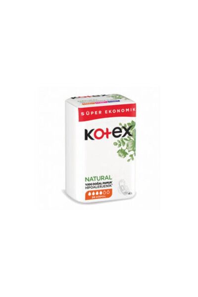 Kotex عبوة اقتصادية طبيعية للغاية عادية 24 قطعة