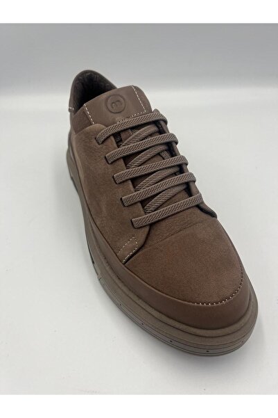 Mammamia unisex günlük rahat deri lastik bağcıklı ayakkabı