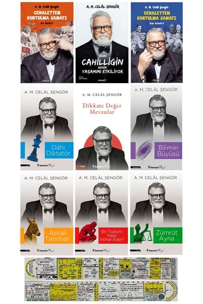 Alfa Yayınları A. M. Celal Şengör 9 Kitap Set + Matematik Öğreten Cetvel
