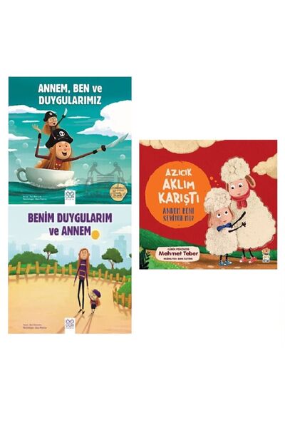 1001 Çiçek Kitaplar Annem Ben ve Duygularımız + Benim Duygularım ve Annem + A...