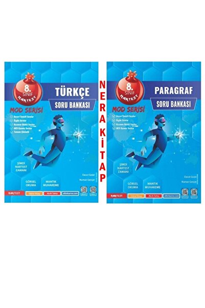 Nartest Yayınları Nartest 8. Sınıf Yeni Nesil Türkçe Ve Paragraf Mod Soru Bankası (2'Lİ SET)