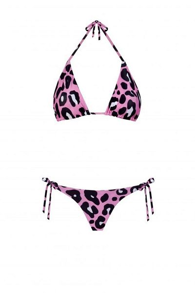 Nur Karaata Triangle Pink Leo Bikini