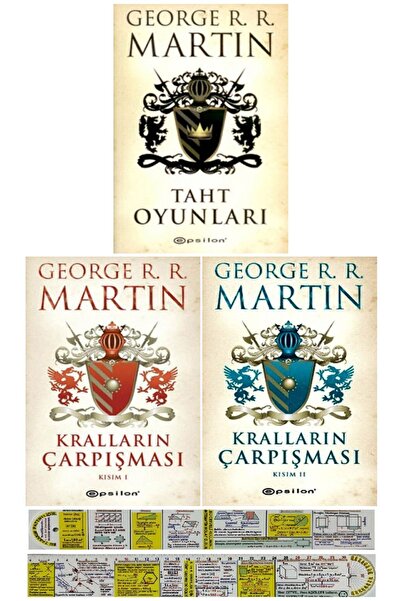 Epsilon Yayınevi Taht Oyunları + Kralların Çarpışması Birinci ve İkinci Kısım...
