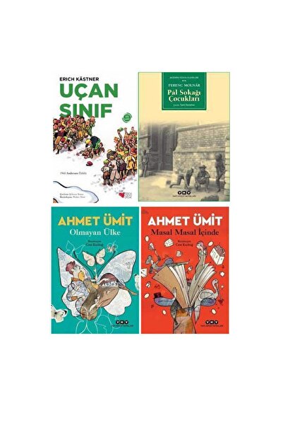 Yapı Kredi Yayınları Uçan Sınıf+pal Sokağı Çocukları+olmayan Ülke+ Masal Masal Içinde 4 Kitap Set