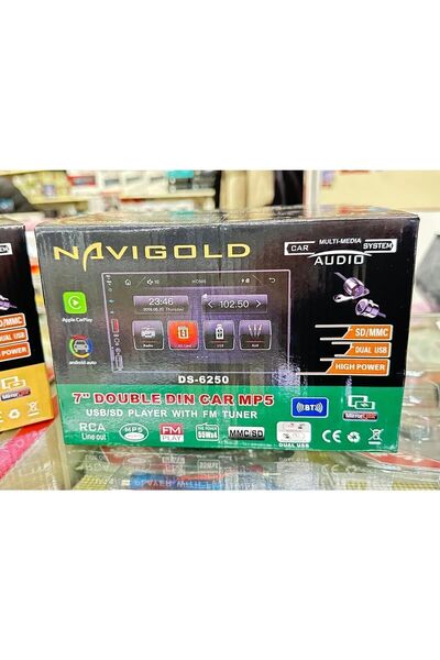 Navigold Ds-6250 Uyumlu Car Play Özellikli Teyp Multimedya Ful Hd 7'' Inch Bluetooth- Çift Usb 4x55w +kamera