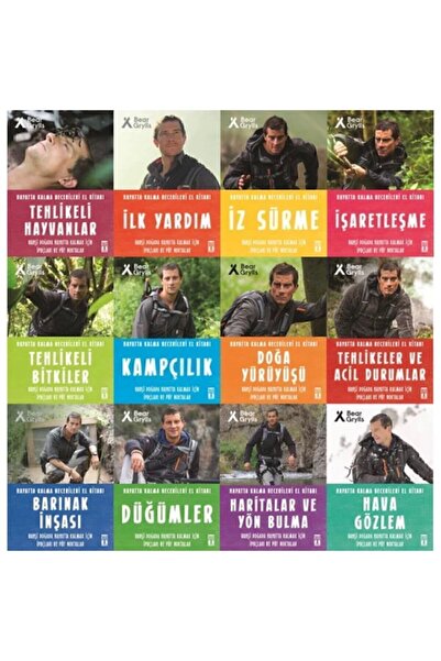 Genç Timaş Bear Grylls Hayatta Kalma Becerileri El Kitabı 12 Kitap Set