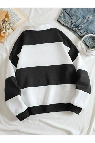 NO 601 Hanorac negru unisex cu fermoar Brooklyn