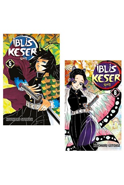 Gerekli Şeyler Yayıncılık Iblis Keser (demon Slayer) 5-6. Ciltler Manga Seti ...