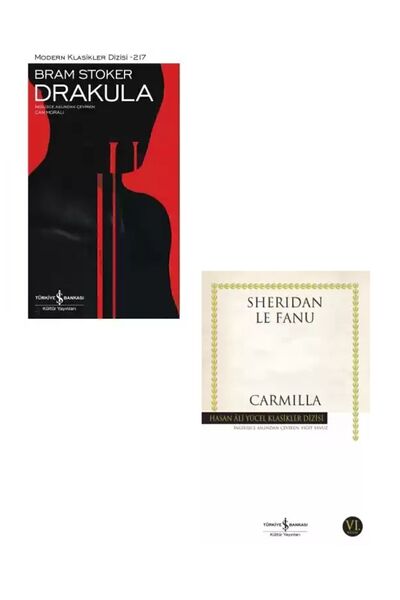 TÜRKİYE İŞ BANKASI KÜLTÜR YAYINLARI Vampir Klasikleri 2 Kitap Set / Drakula +...