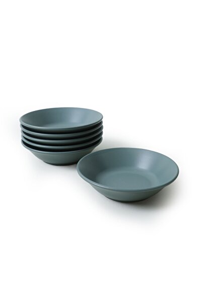 Keramika 18 cm Matte Green Hitit Dinner Plate - 6 Pieces 322
