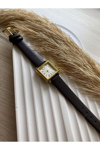 QUARTZ Rubsey Vintage Women Wristwatch Retro Leather Band 1 Piece