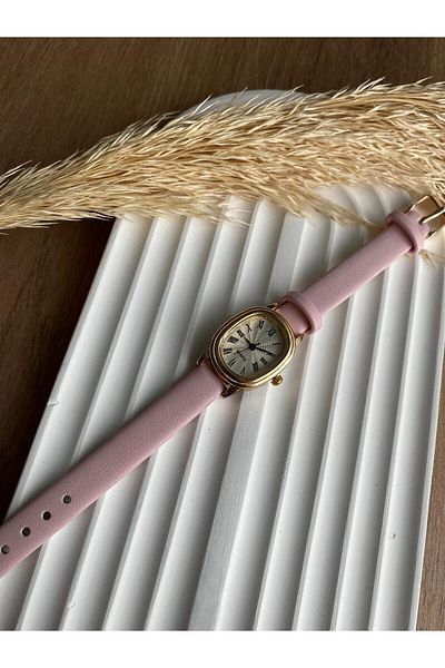 QUARTZ Rubsey Vintage Women Wristwatch Retro Leather Band 1 Piece