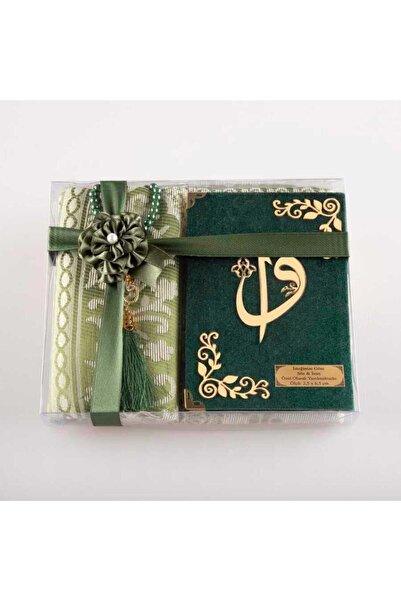 Hayrat Neşriyat Seccade Tesbih Yasin Hediye Seti (ÇANTA BOY, YEŞİL)