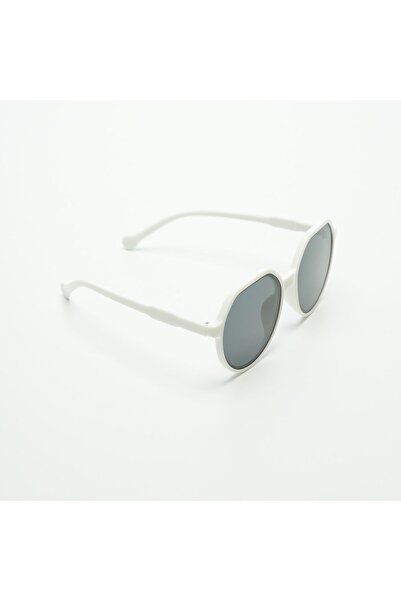 BS STILL Women's Sunglasses White Round Frame